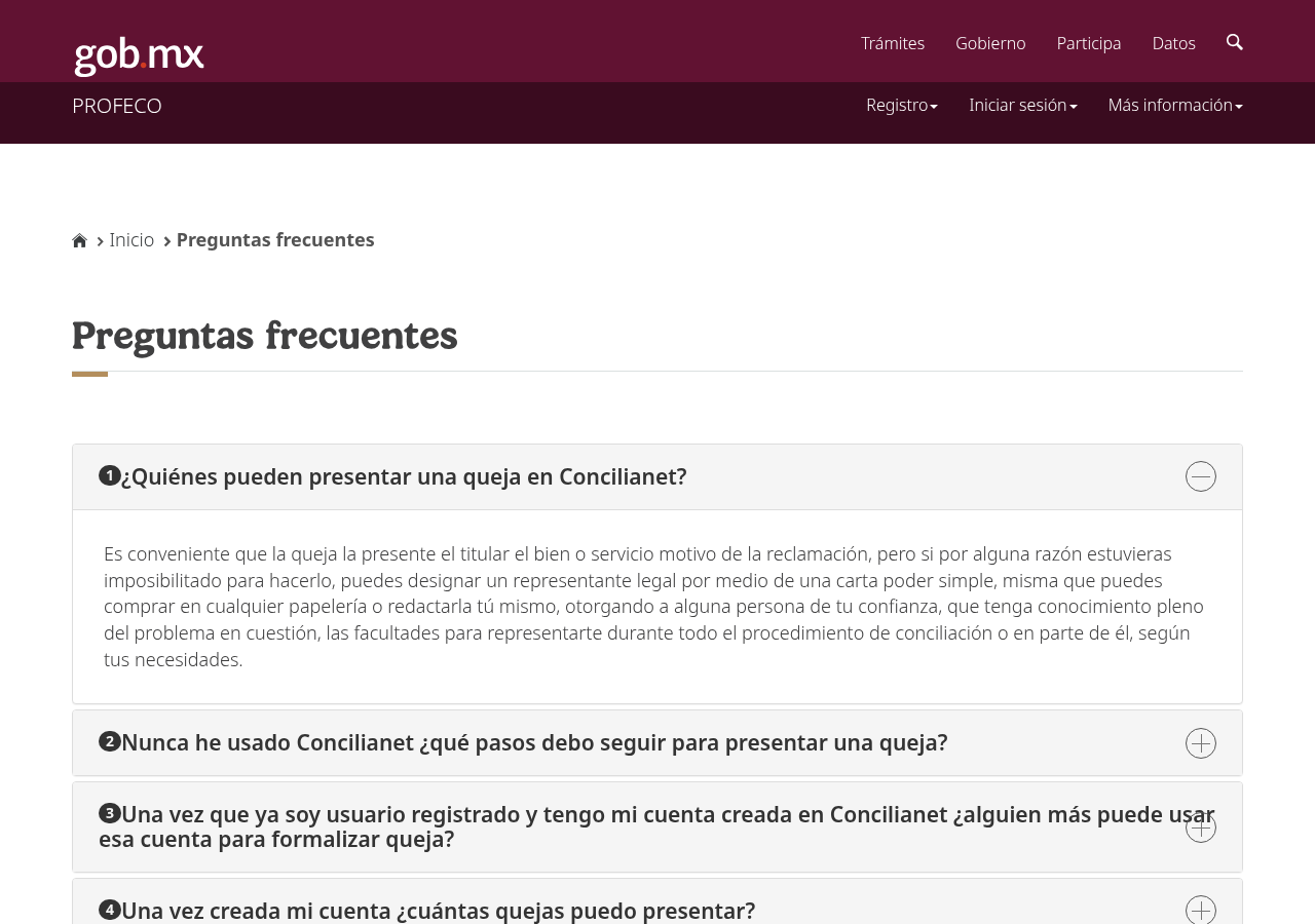 Preguntas frecuentes oficiales de PROFECO sobre Concilianet