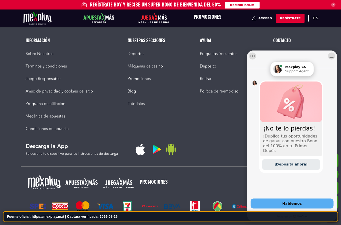 Identidad legal publicada por MexPlay